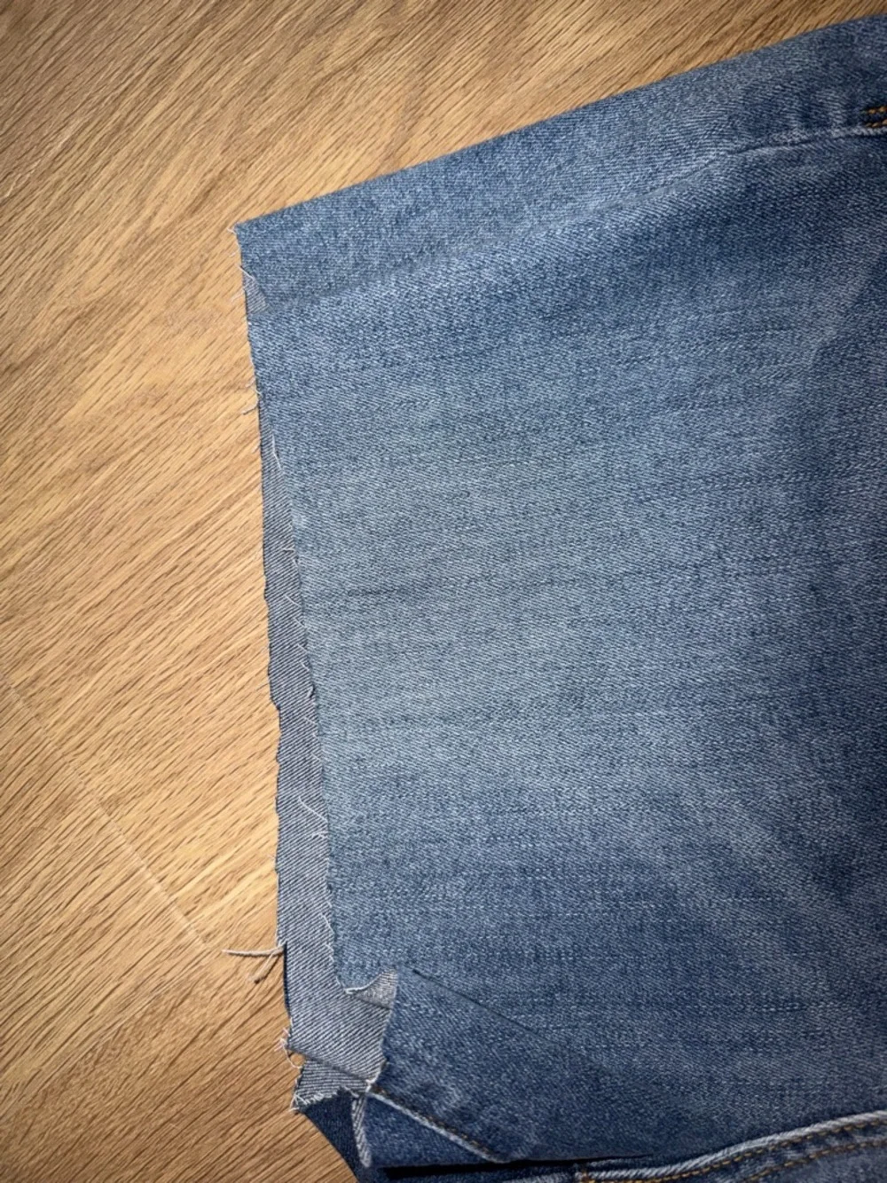 Never worn Judy Blue Light Denim Cutoff Shorts; *have been cut additionally* - Picture 4 of 6